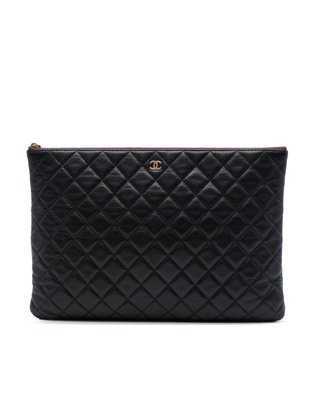 Chanel Large Quilted Caviar O Case #337798C10B